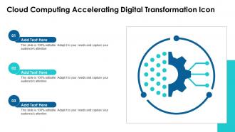 Cloud Computing Accelerating Digital Transformation Icon