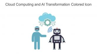 Cloud Computing And Ai Transformation Colored Icon In Powerpoint Pptx Png And Editable Eps Format