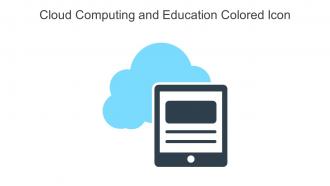 Cloud Computing And Education Colored Icon In Powerpoint Pptx Png And Editable Eps Format