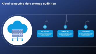 Cloud Computing Data Storage Audit Icon