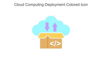Cloud Computing Deployment Colored Icon In Powerpoint Pptx Png And Editable Eps Format