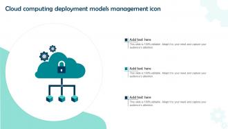 Cloud Computing Deployment Models Management Icon
