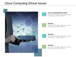 Cloud computing ethical issues ppt powerpoint presentation styles objects cpb