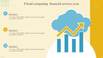 Cloud Computing Financial Services Icon