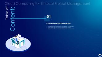 Cloud Computing For Efficient Project Management Table Of Contents
