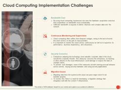 Cloud computing implementation challenges ppt powerpoint presentation show