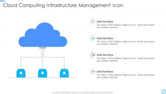 Cloud Computing Infrastructure Management Icon