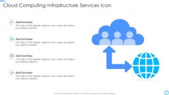 Cloud Computing Infrastructure Services Icon
