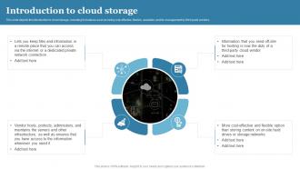 Cloud Computing Introduction To Cloud Storage Ppt Powerpoint Portrait