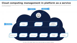 Cloud Computing Management In Platform As A Service