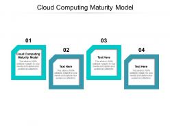 Cloud computing maturity model ppt powerpoint presentation model infographics cpb