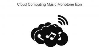 Cloud Computing Music Monotone Icon In Powerpoint Pptx Png And Editable Eps Format