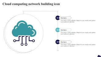 Cloud Computing Network Building Icon