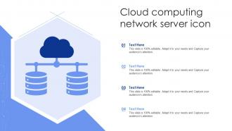 Cloud Computing Network Server Icon