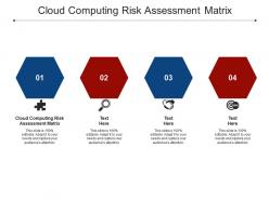 Cloud computing risk assessment matrix ppt powerpoint presentation show format ideas cpb