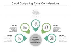 Cloud computing risks considerations ppt powerpoint presentation professional graphics cpb