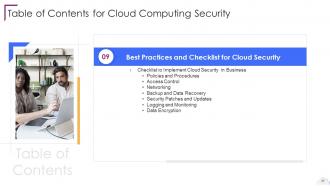 Cloud Computing Security Powerpoint Presentation Slides