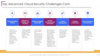 Cloud Computing Security Top Advanced Cloud Security Challenges Cont