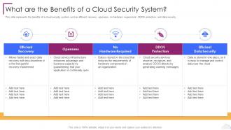 Cloud Computing Security What Are The Benefits Of A Cloud Security System