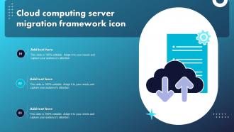 Cloud Computing Server Migration Framework Icon