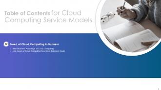 Cloud Computing Service Models Powerpoint Presentation Slides