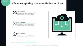 Cloud Computing Service Optimization Icon