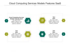 Cloud computing services models features saas ppt powerpoint presentation icon influencers cpb