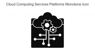 Cloud Computing Services Platforms Monotone Icon In Powerpoint Pptx Png And Editable Eps Format