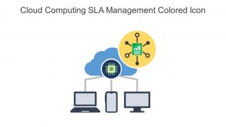 Cloud Computing Sla Management Colored Icon In Powerpoint Pptx Png And Editable Eps Format