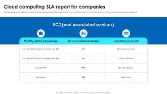 Cloud Computing Sla Report For Companies