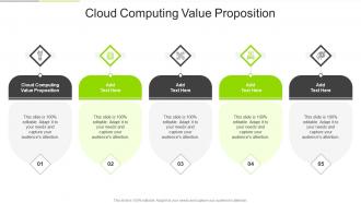 Cloud Computing Value Proposition In Powerpoint And Google Slides Cpb