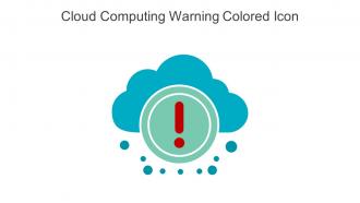 Cloud Computing Warning Colored Icon In Powerpoint Pptx Png And Editable Eps Format