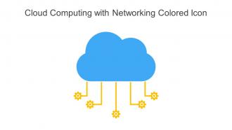 Cloud Computing With Networking Colored Icon In Powerpoint Pptx Png And Editable Eps Format