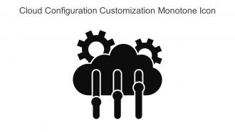 Cloud Configuration Customization Monotone Icon In Powerpoint Pptx Png And Editable Eps Format