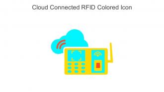 Cloud Connected RFID Colored Icon In Powerpoint Pptx Png And Editable Eps Format