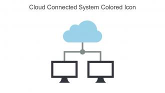 Cloud Connected System Colored Icon In Powerpoint Pptx Png And Editable Eps Format