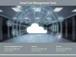 Cloud cost management tools ppt powerpoint presentation infographic cpb