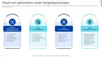 Cloud Cost Optimization Model Designing Principles