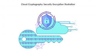 Cloud Cryptography Security Encryption Illustration