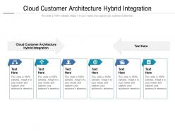 Cloud customer architecture hybrid integration ppt powerpoint presentation gallery images cpb
