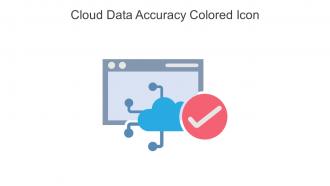 Cloud Data Accuracy Colored Icon In Powerpoint Pptx Png And Editable Eps Format