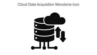 Cloud Data Acquisition Monotone Icon In Powerpoint Pptx Png And Editable Eps Format