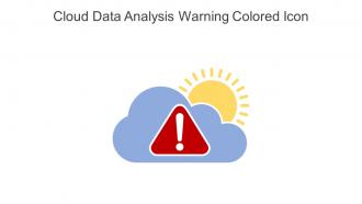 Cloud Data Analysis Warning Colored Icon In Powerpoint Pptx Png And Editable Eps Format