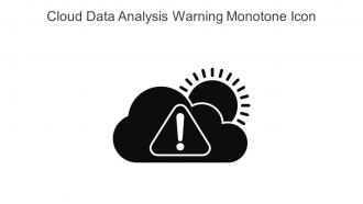 Cloud Data Analysis Warning Monotone Icon In Powerpoint Pptx Png And Editable Eps Format