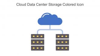 Cloud Data Center Storage Colored Icon In Powerpoint Pptx Png And Editable Eps Format