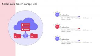 Cloud Data Center Storage Icon