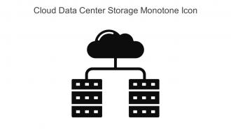 Cloud Data Center Storage Monotone Icon In Powerpoint Pptx Png And Editable Eps Format