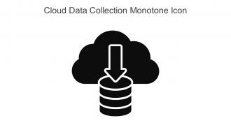 Cloud Data Collection Monotone Icon In Powerpoint Pptx Png And Editable Eps Format