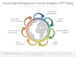 Cloud data management clouds analytics ppt slides