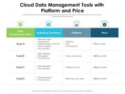 Cloud Data Management Tools With Platform And Price | Presentation ...